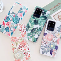 Coque Samsung Galaxy Laser Fleurs & Feuilles